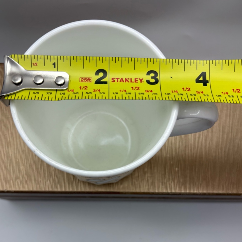 VTG Corelle Elegant Enhancements White Swirl 4 Coffee Cup Set Vitrelle Glass 8OZ - Picture 7 of 8